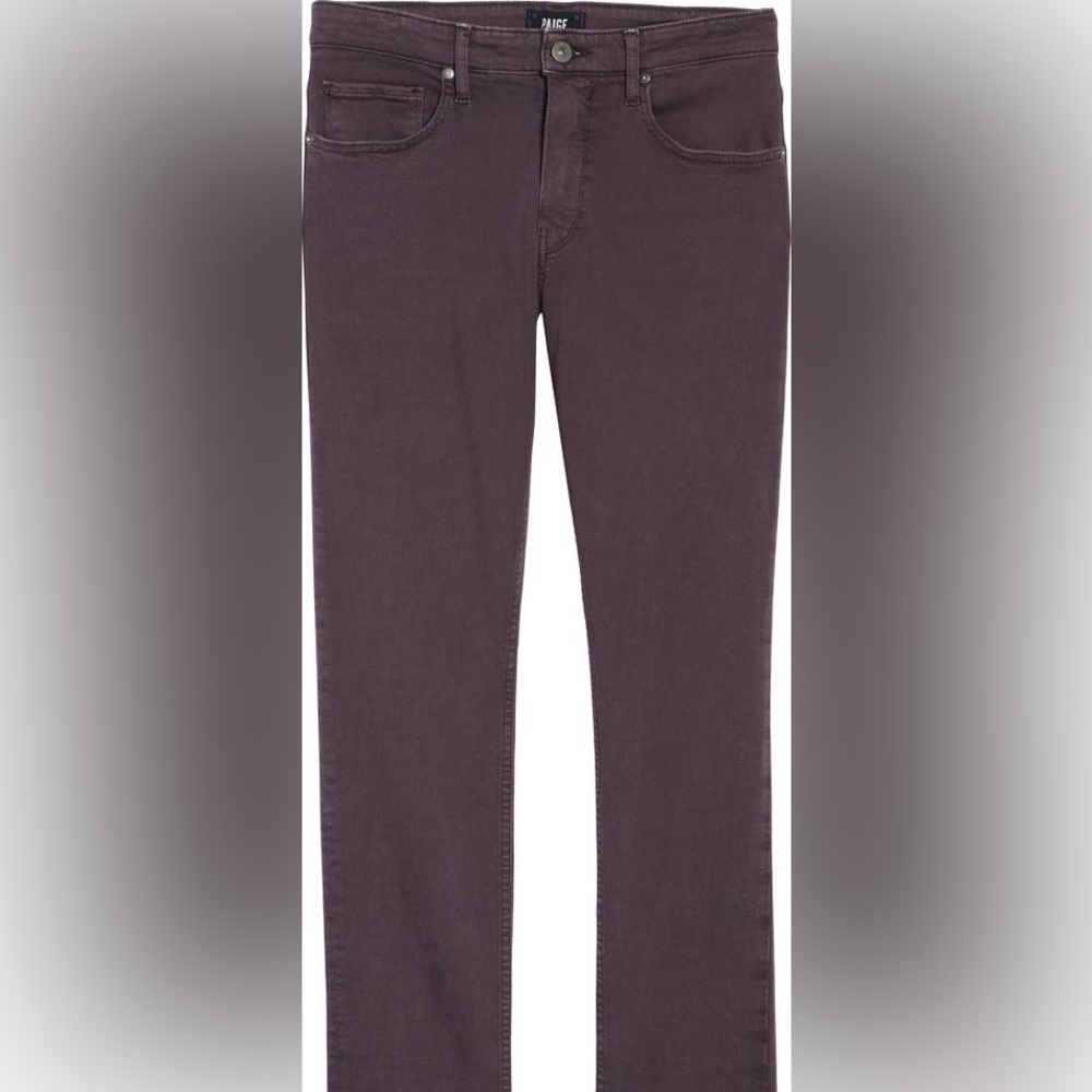 New never used PAIGE Men's  plum color slim fit